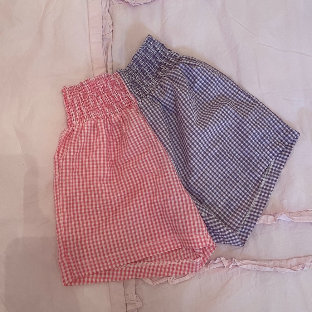 Princess Polly Pink and Purple Gingham Shorts